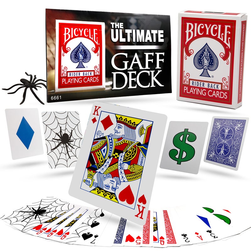 MAGIC MAKERS Magic Makers Ultimate Gaff Deck Card Tricks - Special Printed Bicycle Cards - Image 1