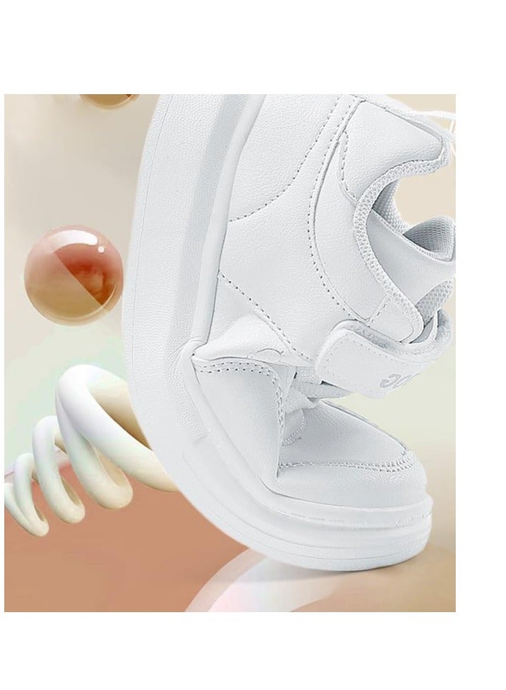 BOBDOG Children's Leather Waterproof White Sports Shoes - Image 5