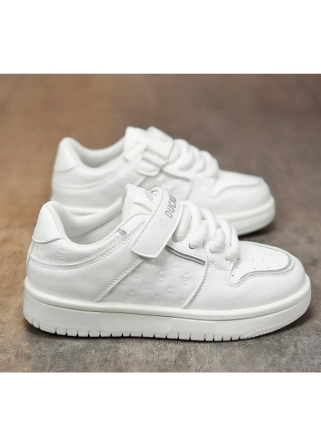 BOBDOG Children's Leather Waterproof White Sports Shoes - Image 3
