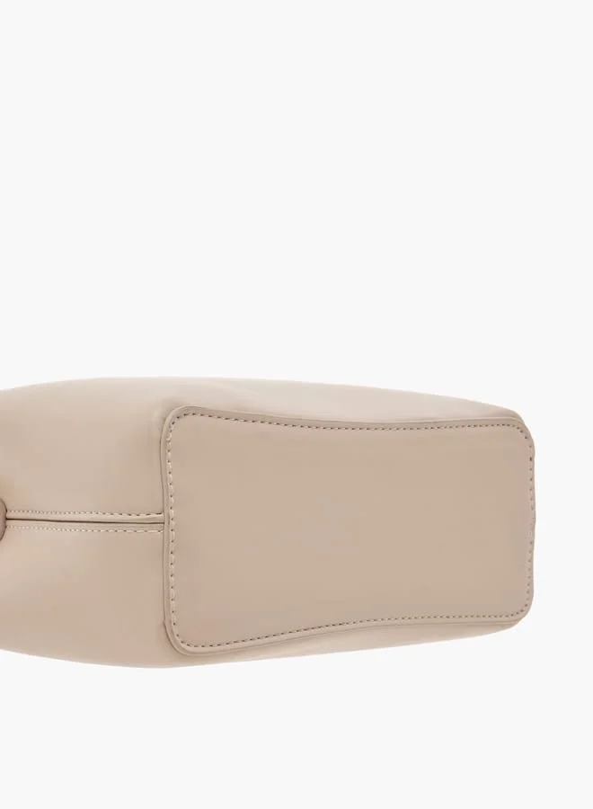 Flora Bella By Shoexpress Womens Monogram Crossbody Bag With Zip Closure And Single Handle
