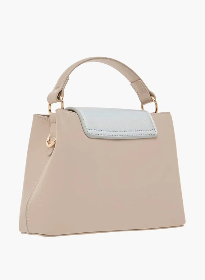 Flora Bella By Shoexpress Womens Monogram Crossbody Bag With Zip Closure And Single Handle