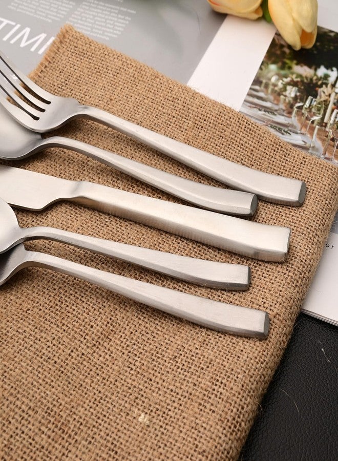 Snplowum Silver 18/10 Stainless Steel Dessert Spoon Set of 8, Soup Spoon Mixing Milk Teaspoon Cream Scoop, Matte Finish (6.69-inch) - Image 4