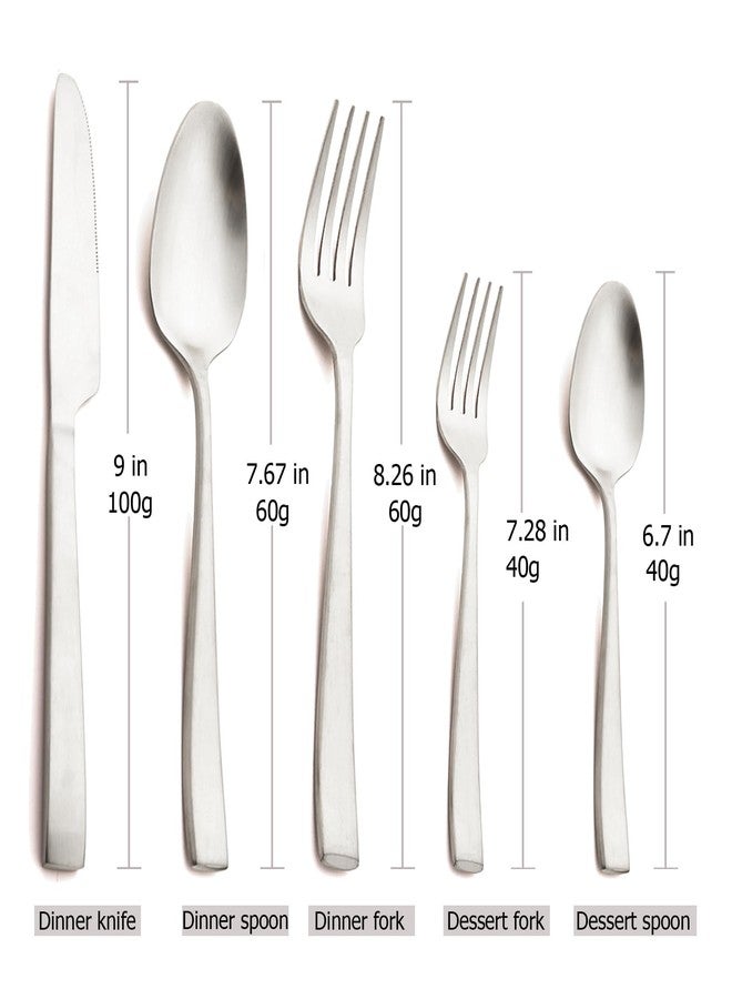 Snplowum Silver 18/10 Stainless Steel Dessert Spoon Set of 8, Soup Spoon Mixing Milk Teaspoon Cream Scoop, Matte Finish (6.69-inch) - Image 5