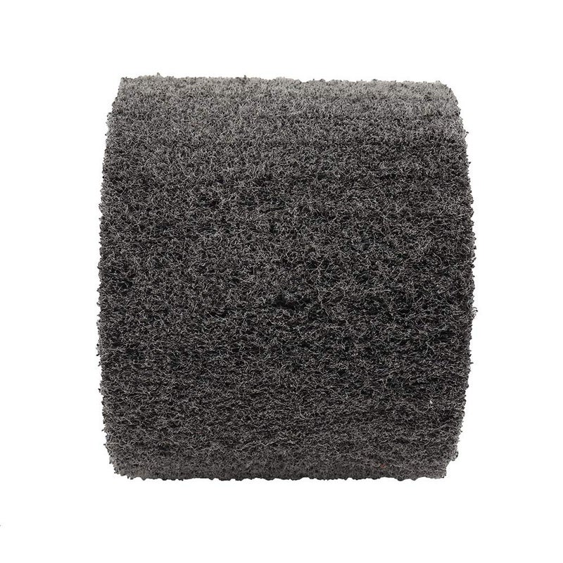 Baisiky 120x100x19mm Non-Woven Abrasive Wire Drawing Polishing Burnishing Wheel Flap Brush for Surface Treatment Stainless Steel, Aluminum, Copper, and More - 60 Grit - Image 2