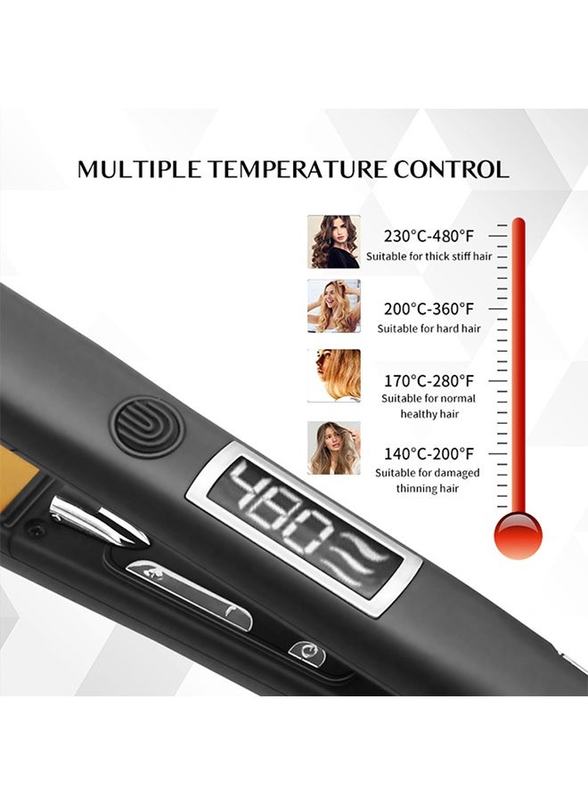 Oasis Desert 2-In-1 Straightener And Curler, Multiple Temperature Adjustments, Up To 480℉, Ceramic Coated Plate, Rapid Heating