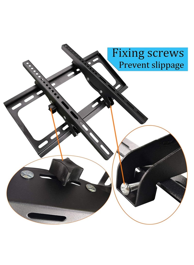 "Adjustable TV Wall Mount – Fits 26-55 Inch LED/LCD Flat Screens up to VESA 400x400mm and 99lbs, with Tilting and Leveling Features" - Image 4