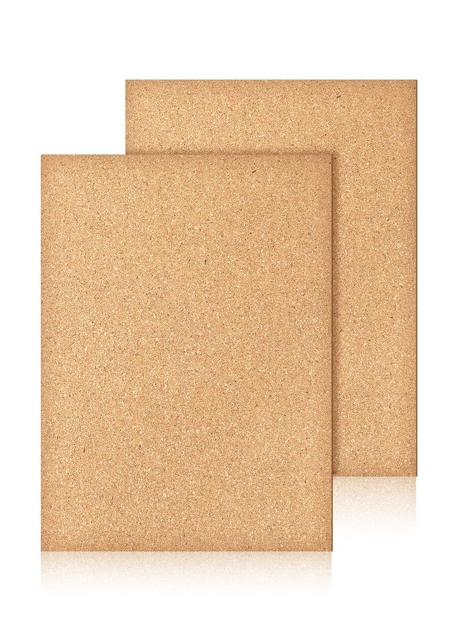 Alrhso 2 PCS 8 X 8 Inch Cork Board Small Thick Cork Board Square Cork-Tile Self Adhesive Tiles for Home Office Wall Decorations - Image 1