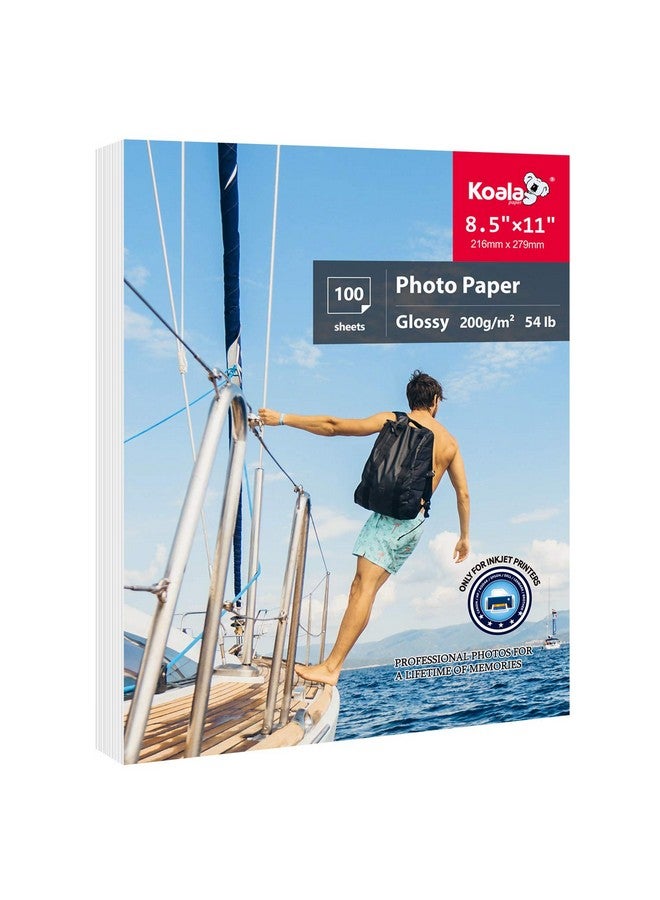 KOALA PAPER Koala Photo Paper 8.5 X 11 In Glossy Photo Printer Paper For Inkjet Printer Waterresistant 100 Sheets 200Gsm For Everyday Use - Image 1