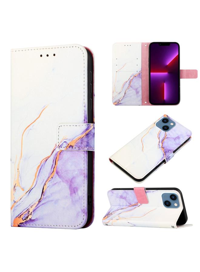 اس-توب جراب هاتف iPhone 13 mini PT003 من الجلد القابل للطي بنمط رخامي - Image 1