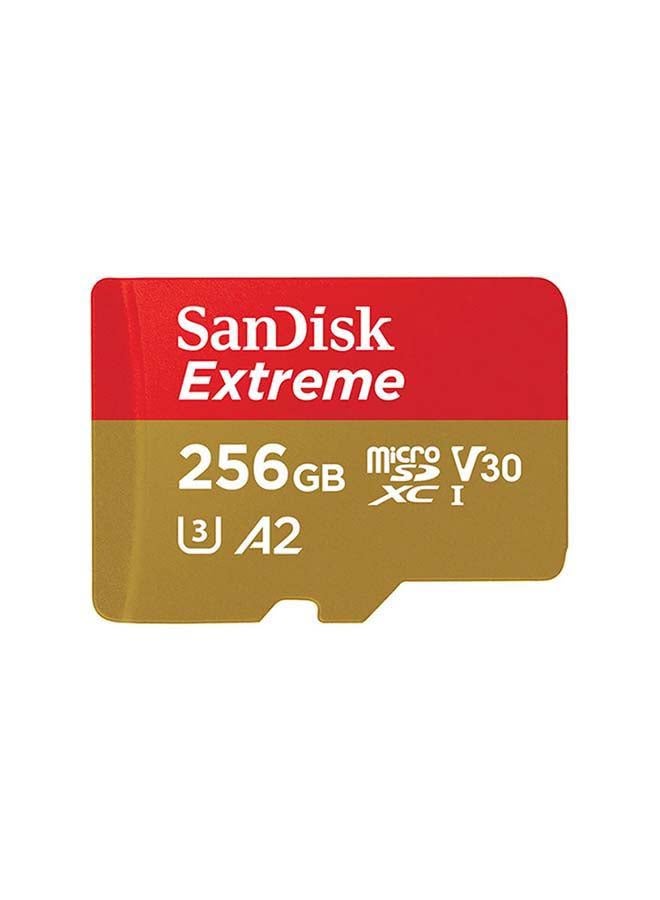 sandisk Extreme microSDXC UHS-I Card Read Speed 190 MBps Write Speed 130 MBps Transfer speeds of up to /s SDSQXAV-256G-GN6MN - Image 1