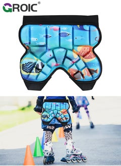 GROIC Kids Hips Protective Pads, Pads for Skating Cycling, 3D Protection for and Tailbone Lightweight, Anti Slip Snowboard Padded Pants, Hip Pads for Ice Skating Ski Skiing Skateboarding Cycling  - Image 1
