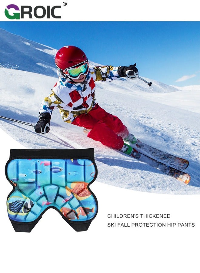 GROIC Kids Hips Protective Pads, Pads for Skating Cycling, 3D Protection for and Tailbone Lightweight, Anti Slip Snowboard Padded Pants, Hip Pads for Ice Skating Ski Skiing Skateboarding Cycling  - Image 5
