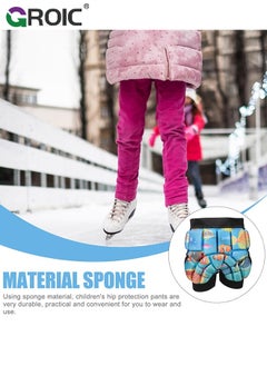 GROIC Kids Hips Protective Pads, Pads for Skating Cycling, 3D Protection for and Tailbone Lightweight, Anti Slip Snowboard Padded Pants, Hip Pads for Ice Skating Ski Skiing Skateboarding Cycling  - Image 4