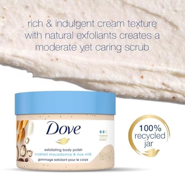 Dove Exfoliating Body Polish with Crushed Macadamia and Rice Milk - Image 5