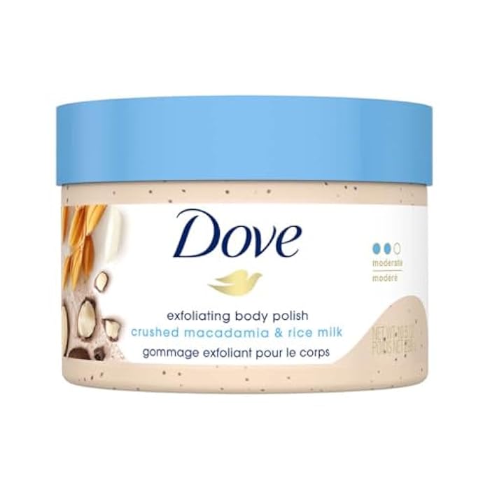 Dove Exfoliating Body Polish with Crushed Macadamia and Rice Milk - Image 1
