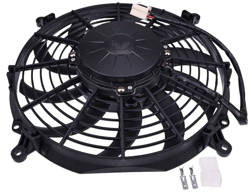 LSSOCH New 12V Electric Cooling Radiator Fan Blower 30100374 10" Compatible with SPAL VA11-AP8/C-29S - Image 3