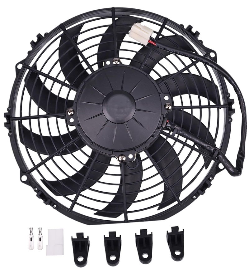 LSSOCH New 12V Electric Cooling Radiator Fan Blower 30100374 10" Compatible with SPAL VA11-AP8/C-29S - Image 5