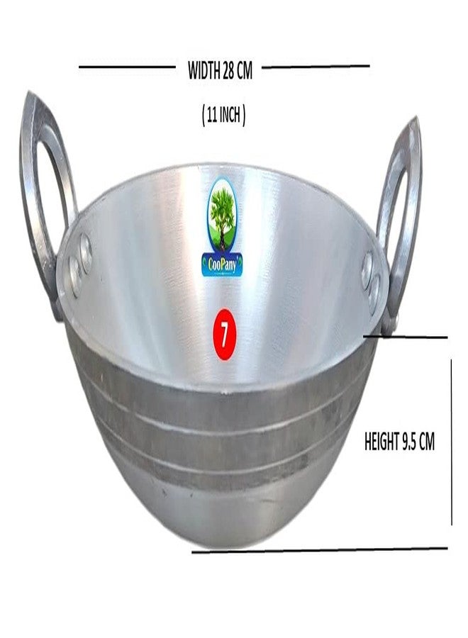 CooPany مجموعة CooPany® Combo 2 متعددة الاستخدامات من الألومنيوم، مقلاة/مقلاة/مقلاة بقاعدة سميكة، مقاس 8 بوصة، 11 بوصة - Image 3