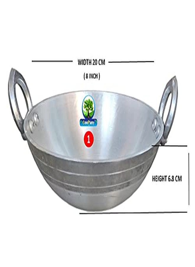 CooPany مجموعة CooPany® Combo 2 متعددة الاستخدامات من الألومنيوم، مقلاة/مقلاة/مقلاة بقاعدة سميكة، مقاس 8 بوصة، 11 بوصة - Image 2