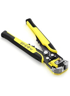 TAKSH ENTERPRISE TAKSH ENTERPRISE 8Inch SelfAdjusting Automatic Cable Cutter Crimper 5 in 1 MultiPurpose Tool Wire Stripping Cutting Pliers 1024 AWG 0260mm Yellow  - Image 5