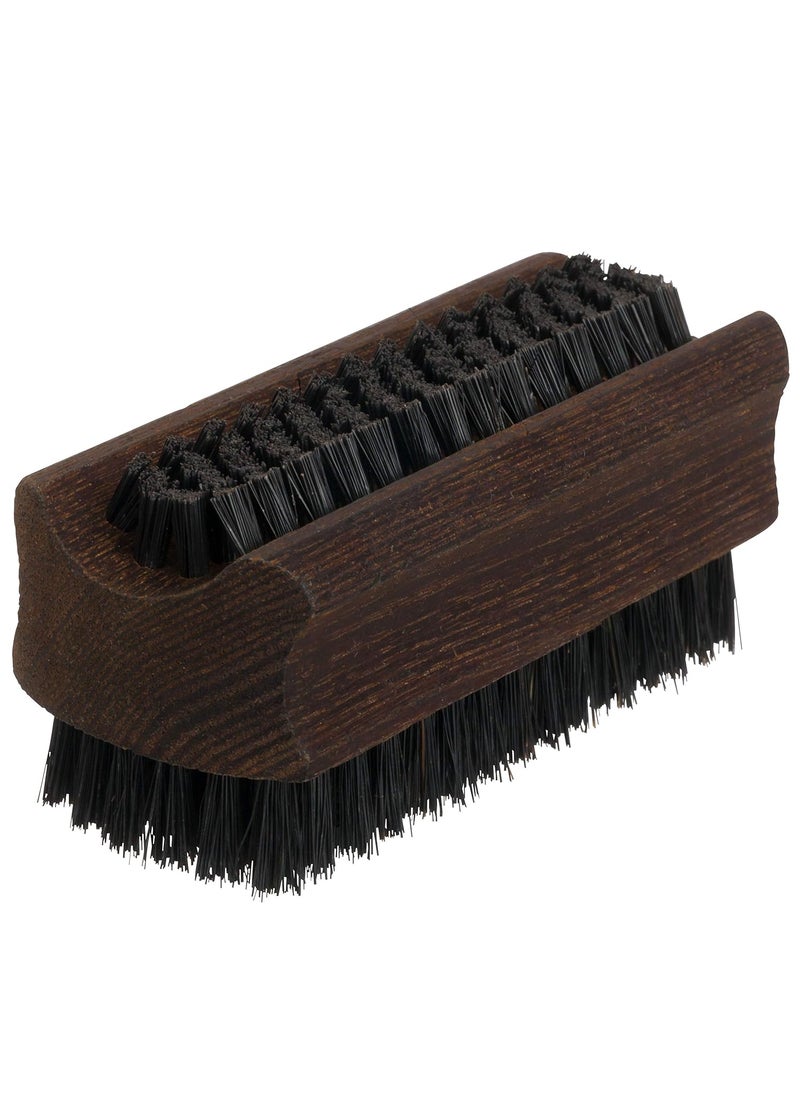 REDECKER Redecker Natural Pig Bristle Nail Brush with Oiled Thermowood Handle, 3-3/4-Inches, Black 