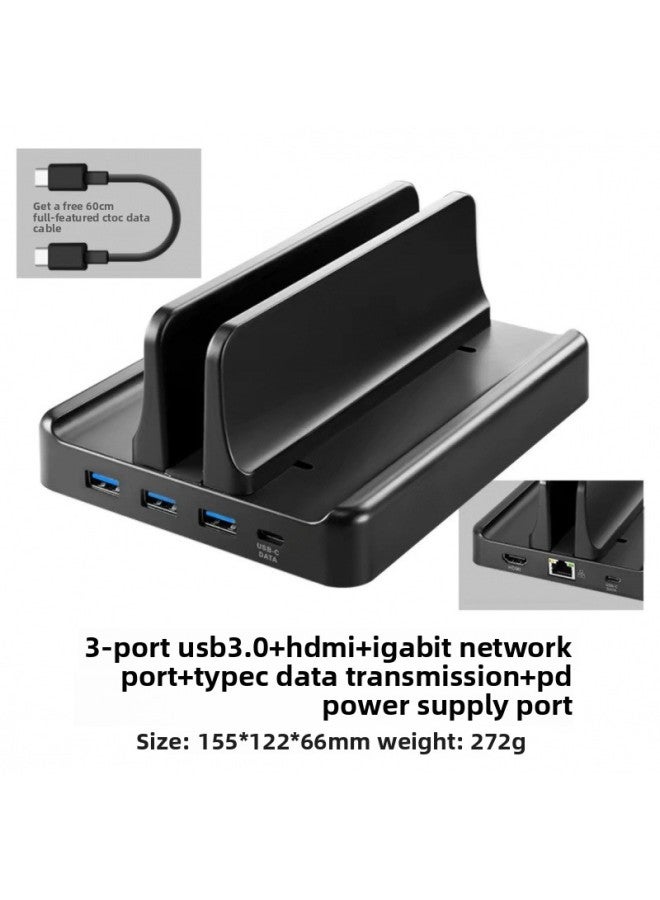 Laptop Vertical Stand Computer Clip Storage Rack Desktop Side Stand Upright Bracket-Color:Dock Upgraded Model-single Opening