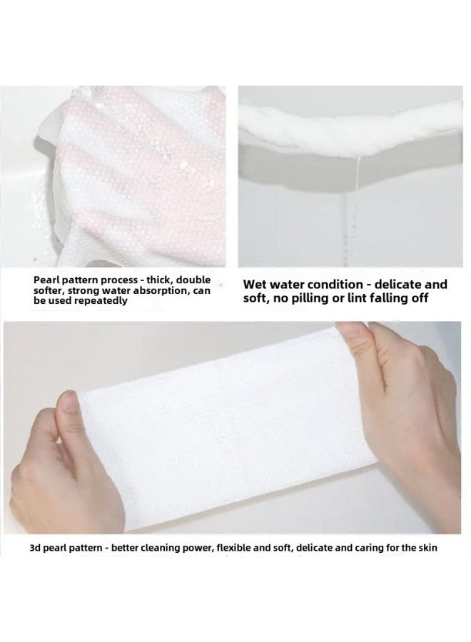 Household Lazy Disposable Foot Towel Wet And Dry Dual-use Hanging Foot Cloth Foot Paper Absorbent Foot Bath Towel Wholesale-Color:15*20 (200g) Running Volume Model (qianwai Pure White) - Image 3