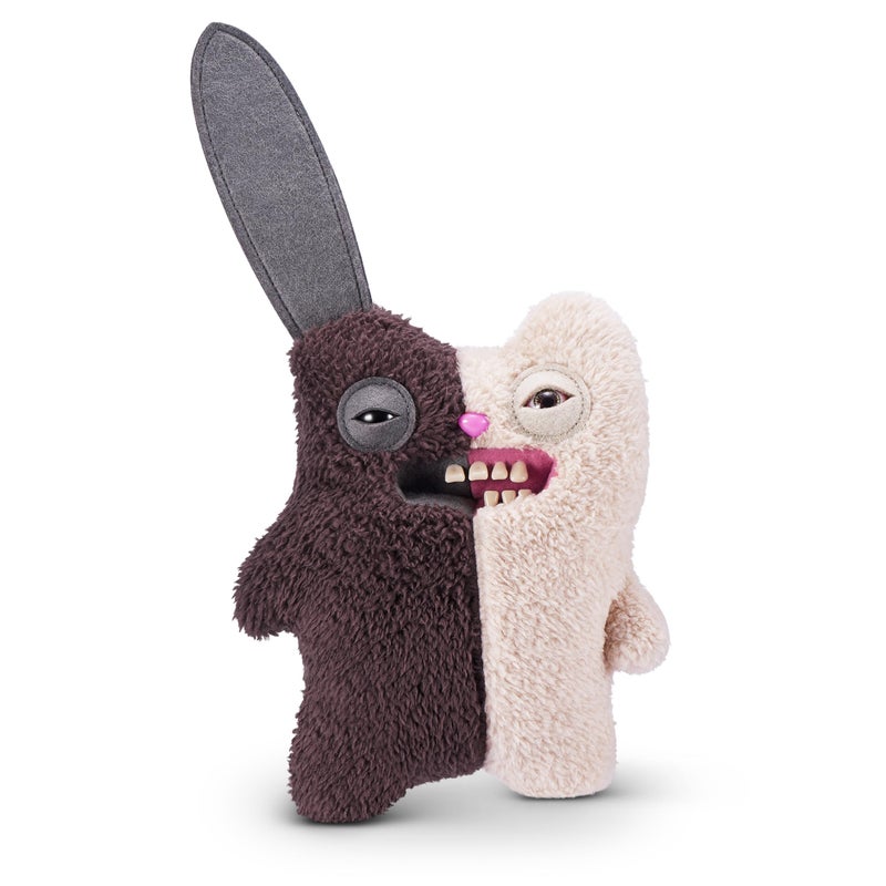 Fuggler Misfit Monsters Series 1 9 by ZURU Funny Ugly Monster Plush Toy Rabid Tooth Brown Beige - Image 2