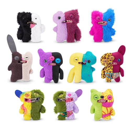 Fuggler Misfit Monsters Series 1 9 by ZURU Funny Ugly Monster Plush Toy Rabid Tooth Brown Beige - Image 3