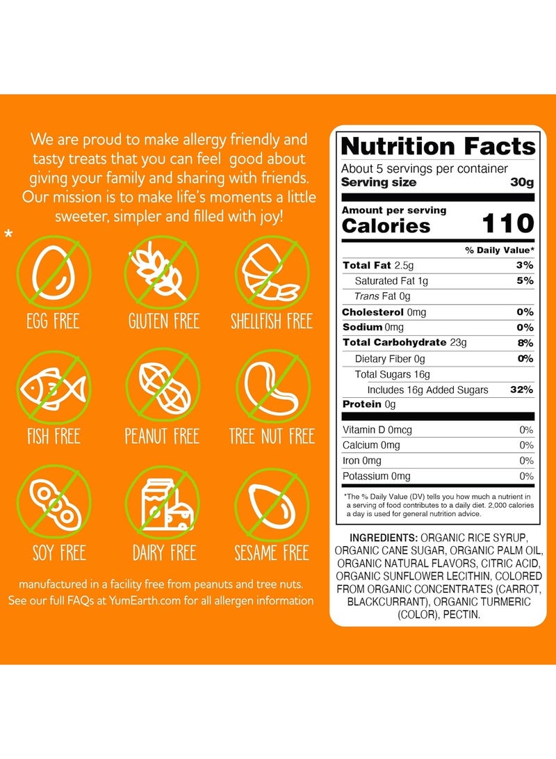 يام إيرث يام أورث‏, قطع قابلة للمضغ من الفاكهة العضوية ، نكهة الليمون ، والبرتقال ، والفراولة ، والكرز ، 5 أونصة (142 جم) - Image 4