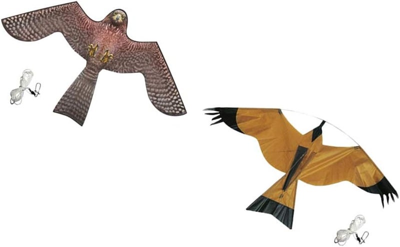 klarako Bird Scarer Repeller Flying Hawk Kite Kit for Garden Scarecrow Yard House Decoration  A - Image 4