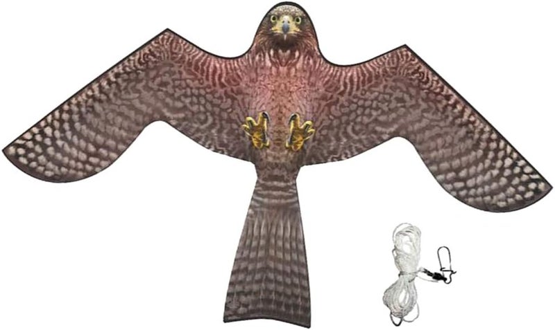 klarako Bird Scarer Repeller Flying Hawk Kite Kit for Garden Scarecrow Yard House Decoration  A - Image 2