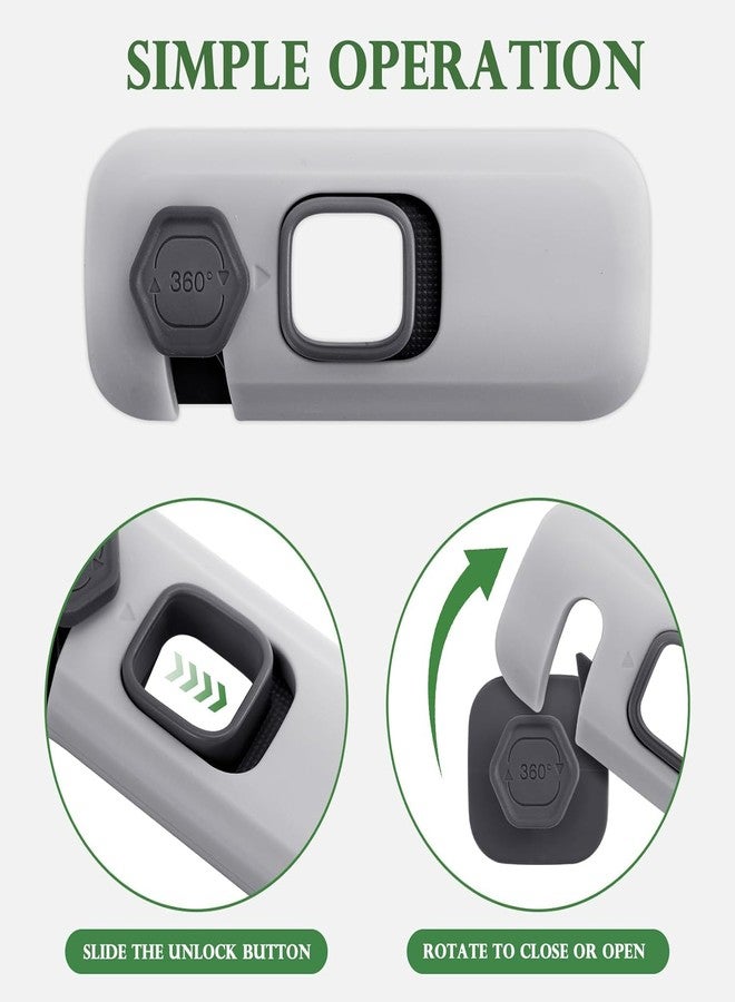 Bitrexup 5 Pack Child Proof Refrigerator Lock, QYESWHSR Fridge Locks for Kids with Sticky Adhesive Pads, Child Safety Locks for Doors, RV Refrigerator, Oven Lock Child Safety Baby Cabinet Locks - multy colour Updated - Image 4