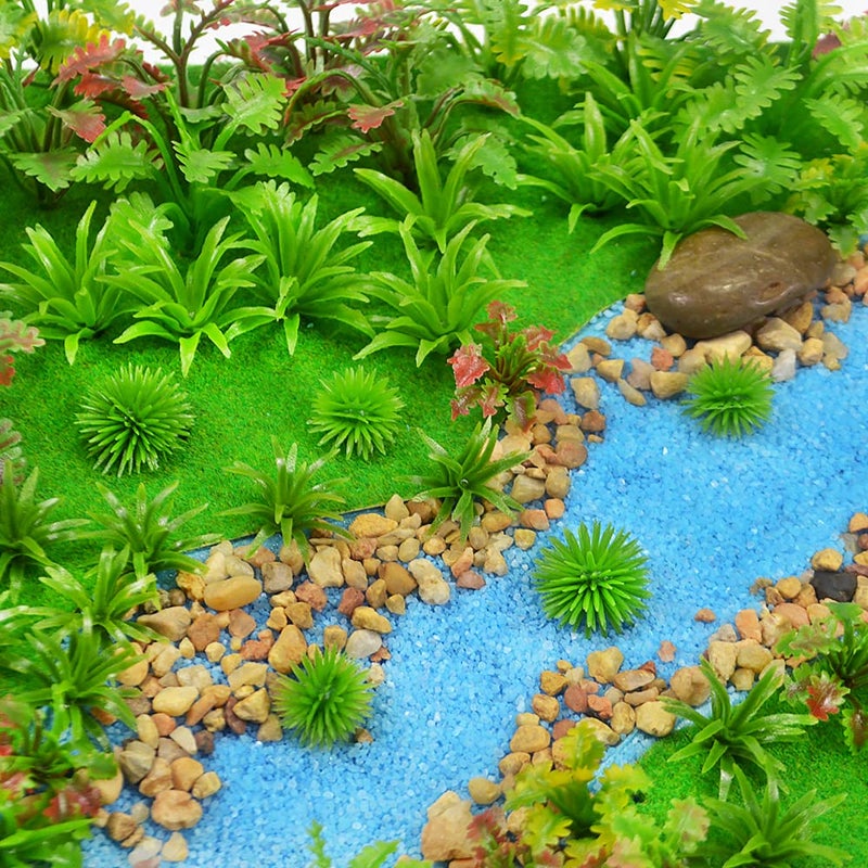 MOMOONNON 100pcs Model Trees Miniature Plants Fairy Garden Scenery Artificial Wargame Fake Trees Model Railroad Scenery Diorama Supplies Landscape - Image 1