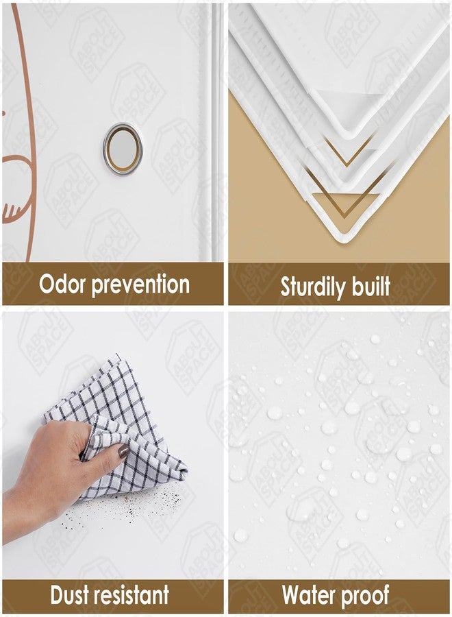 LUHI Plastic Wardrobe for Kids Clothes – Easy to Use Anti-Skid & Non-Slip Effective Professional, Plastic Cupboard for Kids, Foldable Almirah, Collapsible Wardrobe (White HF2, 6-Shelf-4-Door) - Image 5