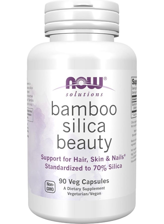 Now Foods Bamboo Silica Beauty, 90 Veg Capsules Packaging May Vary - Image 2