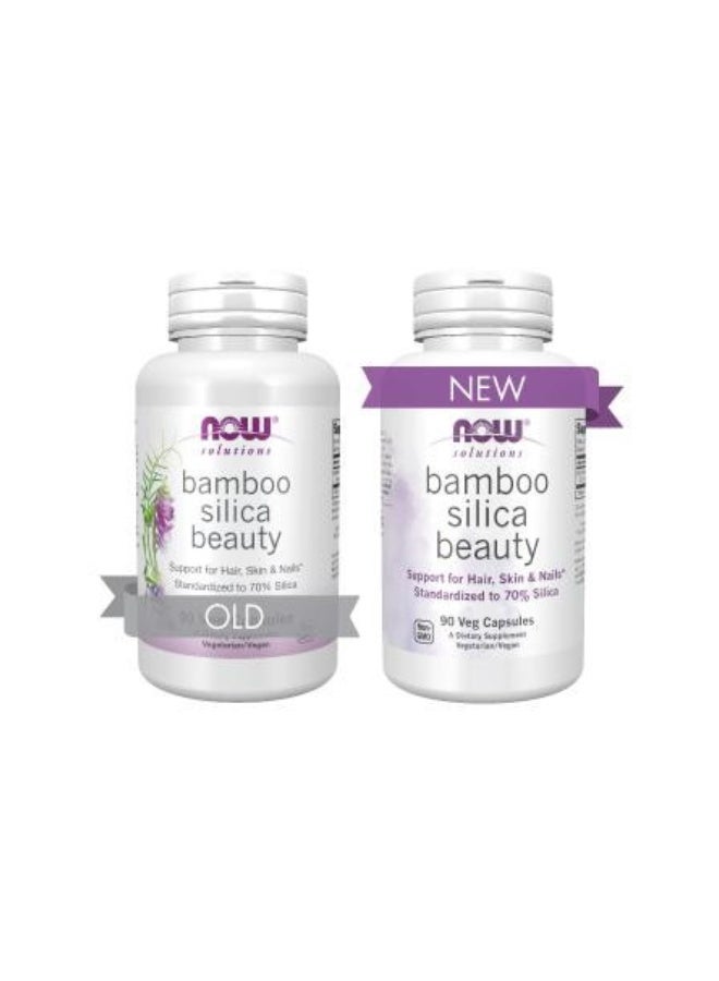 Now Foods Bamboo Silica Beauty, 90 Veg Capsules Packaging May Vary - Image 4