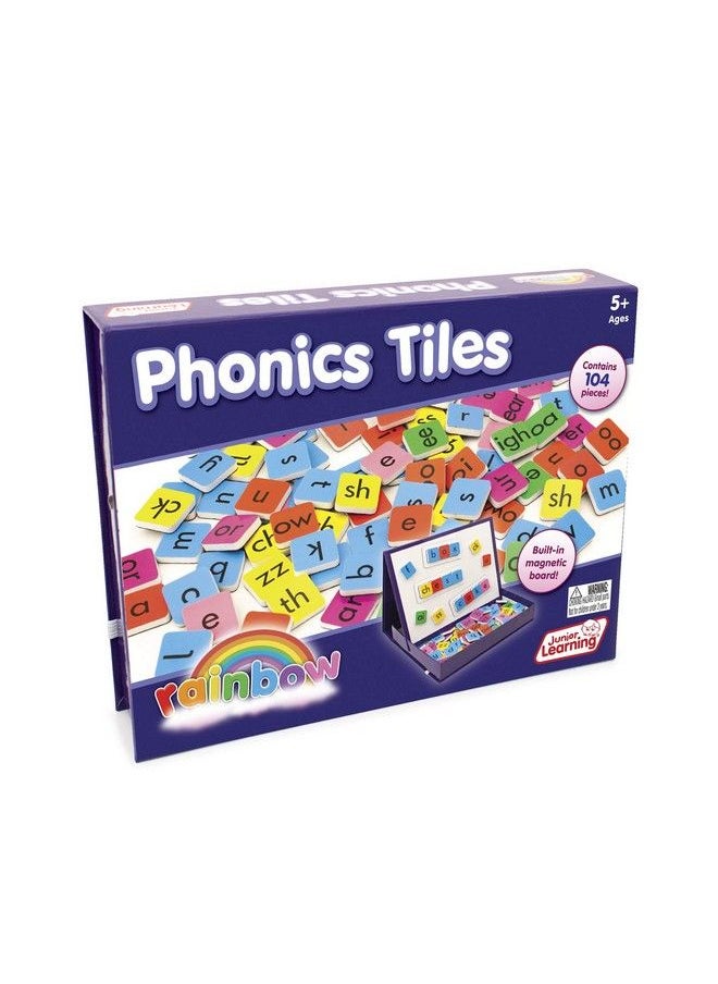 Junior Learning Rainbow Phonics Tiles With Built In Magnetic Board Multi  - Image 3