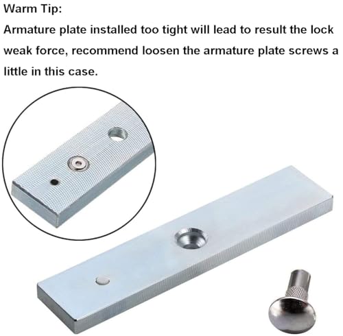 UHPPOTE Double Door Electromagnetic Lock 600lbs Holding Force Fail Safe for Access Control System - Image 4