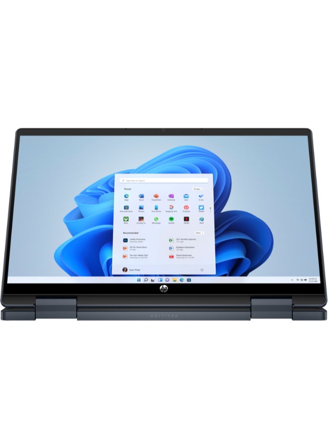 HP Pavilion x360 9X3N4EA Laptop With 14-Inch Full HD Display, Intel Core i7-1355U Processor/16GB RAM/1TB SSD/Intel Iris Xe Graphics/Windows 11 Home / Space Blue / Space Blue English/Arabic Space Blue - Image 4