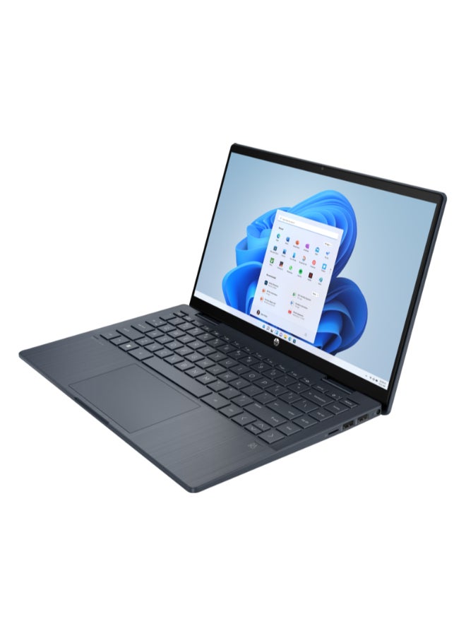 HP Pavilion x360 9X3N4EA Laptop With 14-Inch Full HD Display, Intel Core i7-1355U Processor/16GB RAM/1TB SSD/Intel Iris Xe Graphics/Windows 11 Home / Space Blue / Space Blue English/Arabic Space Blue - Image 2