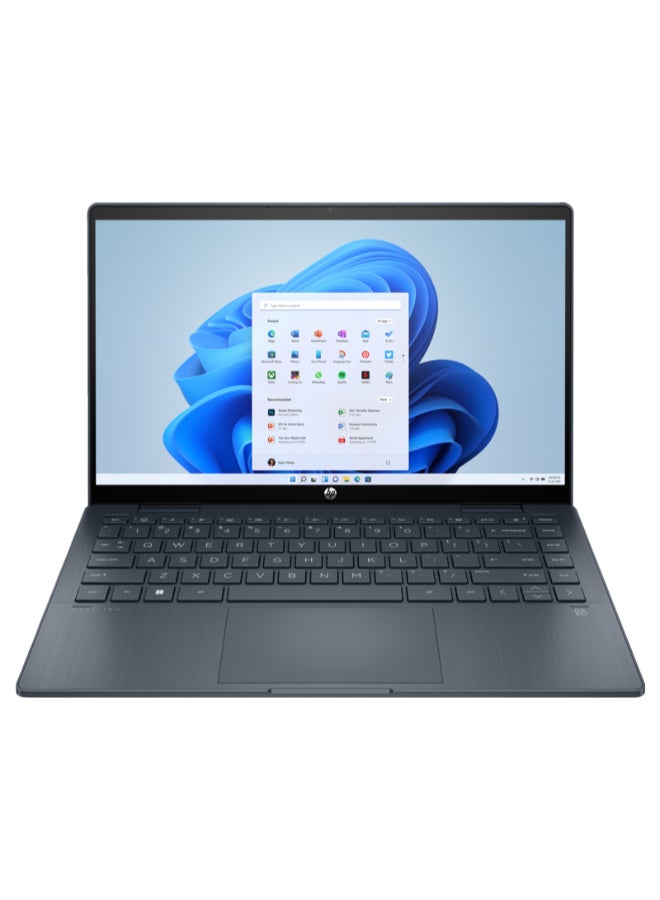HP Pavilion x360 9X3N4EA Laptop With 14-Inch Full HD Display, Intel Core i7-1355U Processor/16GB RAM/1TB SSD/Intel Iris Xe Graphics/Windows 11 Home / Space Blue / Space Blue English/Arabic Space Blue - Image 1