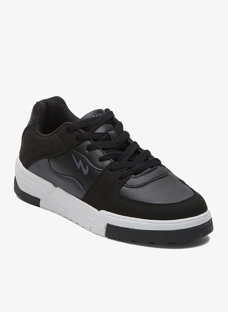 Campus Black Men's Low-Top Sneakers - Bold Colours With Cloud Like Comfort for Men | Best Price UAE