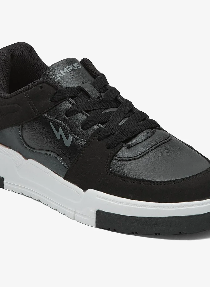 Campus Black Men's Low-Top Sneakers - Bold Colours With Cloud Like Comfort for Men | Best Price UAE