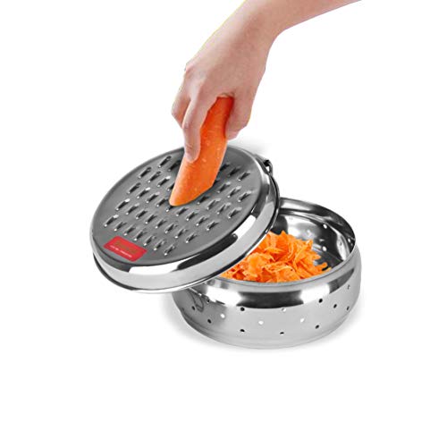 Sumeet Stainless Steel Vegetable Grater With Storage Container - Image 3