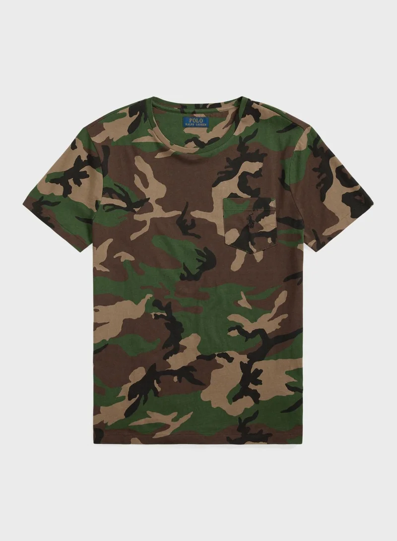 POLO RALPH LAUREN Custom Slim Fit Camo Pocket T-Shirt