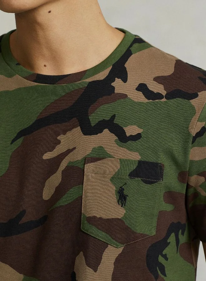 POLO RALPH LAUREN Custom Slim Fit Camo Pocket T-Shirt