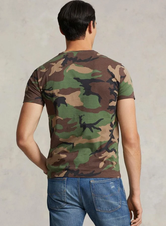 POLO RALPH LAUREN Custom Slim Fit Camo Pocket T-Shirt