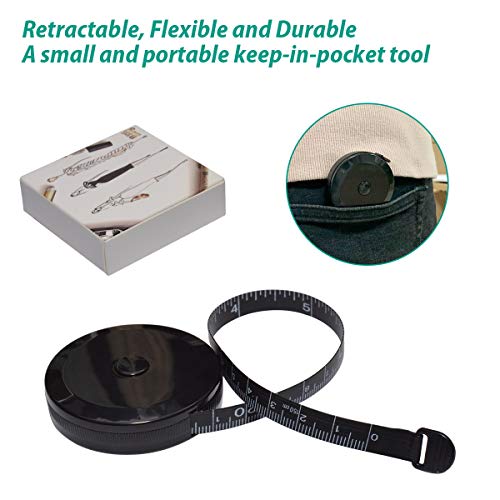 RayTour 2 Pieces Body Measuring Tapes for Body Measurement Tailor Cloth Measuring Tape - Image 4