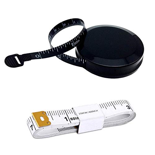 RayTour 2 Pieces Body Measuring Tapes for Body Measurement Tailor Cloth Measuring Tape - Image 1